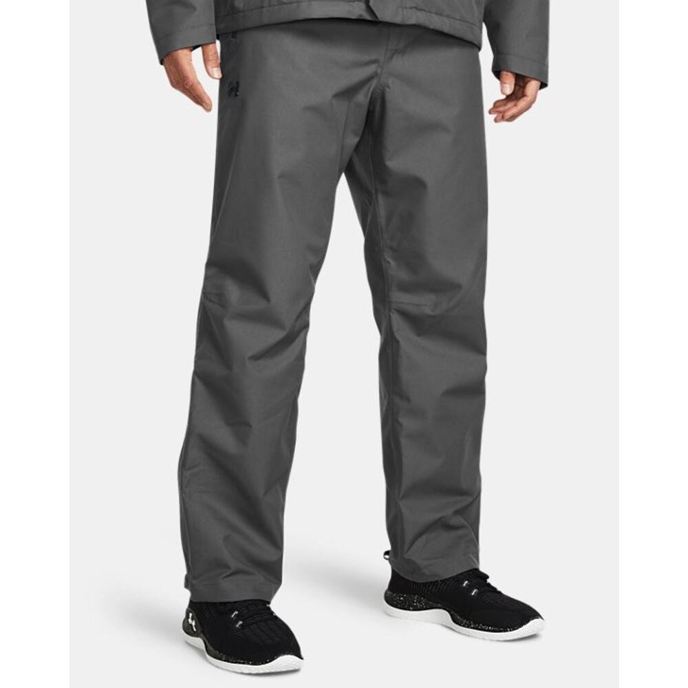 NWT Under Armour Stormproof Gray Lined Rain Pants Mens Size Small (1369255-012)
